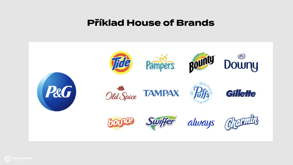 Příklady house of brands v brandové architektuře