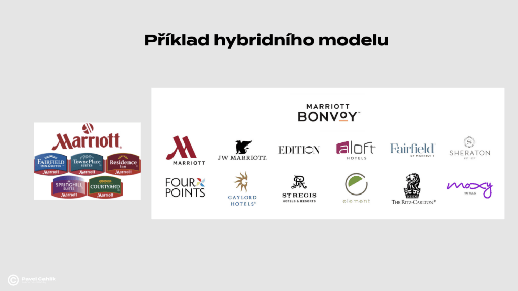Příklady hybridní brandové architektury